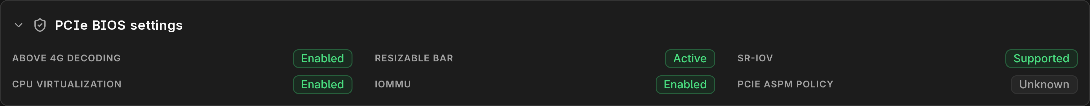server bios