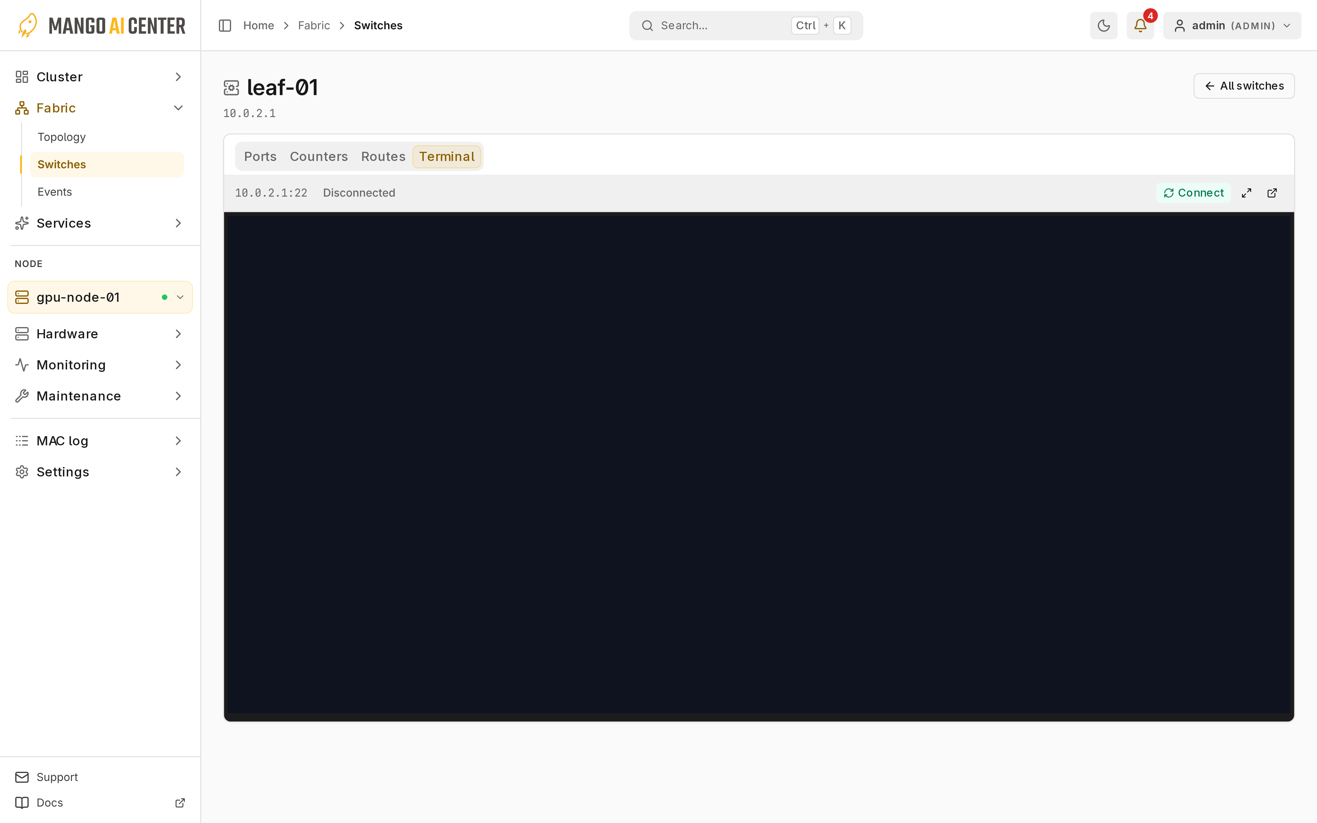 switch terminal